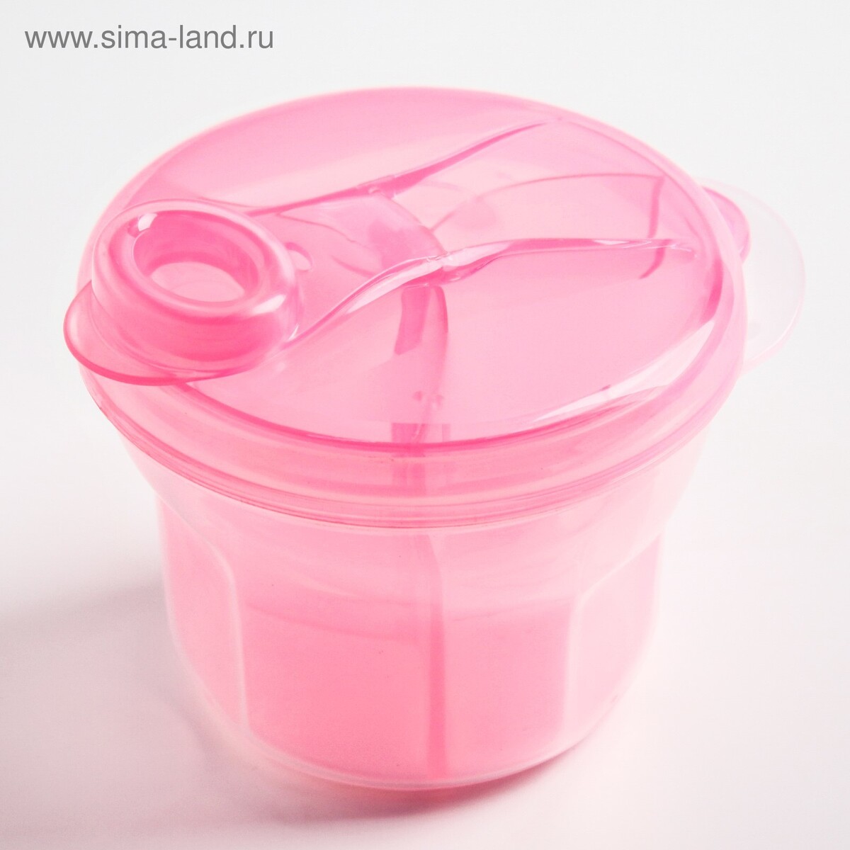 Контейнер для хранения детского питания, 3 секции, 270мл (3х90мл) цвет розовый Крошка Я