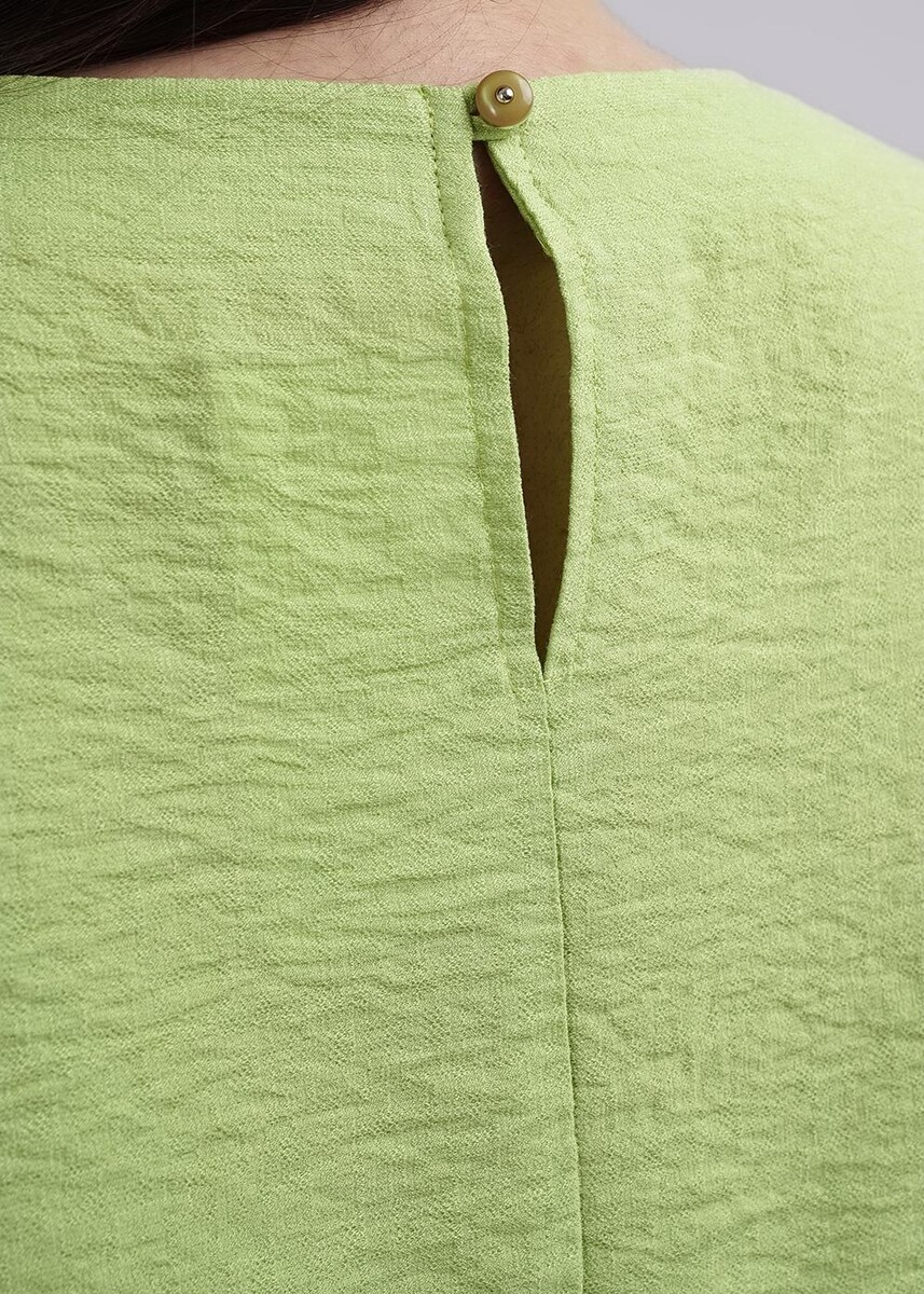 Блузка рубашка CLEVER, размер 46, цвет зеленый 011836406 - фото 3