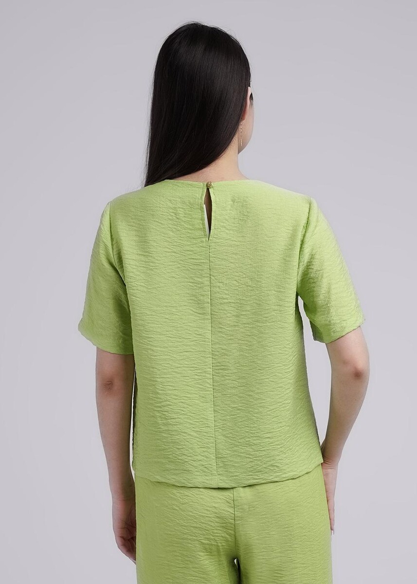 Блузка рубашка CLEVER, размер 46, цвет зеленый 011836406 - фото 2