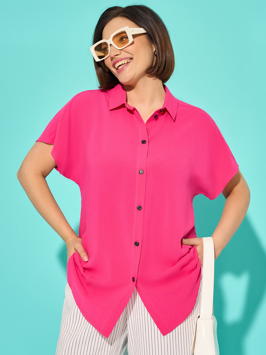 Рубашка DORA, размер 52, цвет розовый