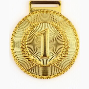 Медаль призовая 198, 1 место, d=5 см., з