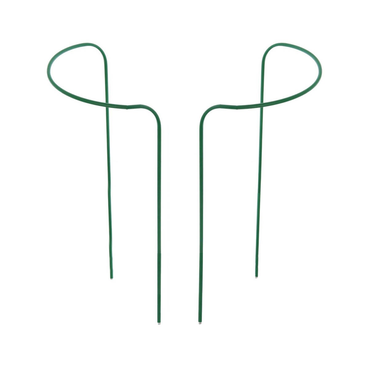 Кустодержатель для клубники, d=20 см, h=25 см, ножка d=0,3 см, металл, зеленый (набор2шт) No brand