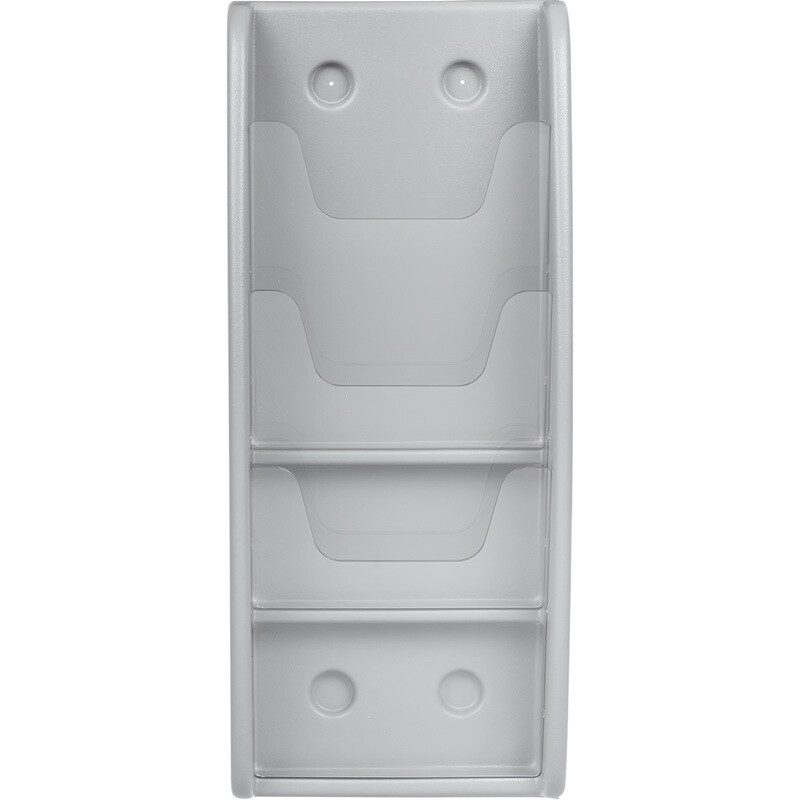 

Лоток настенный A4 вертикальный (590x245 мм) из пластика 3 отделения Комус