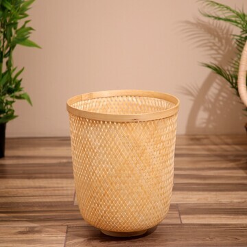 Корзина плетеная, из бамбука 35х35х43 см