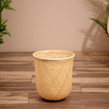 Корзина плетеная, из бамбука 27х27х30 см