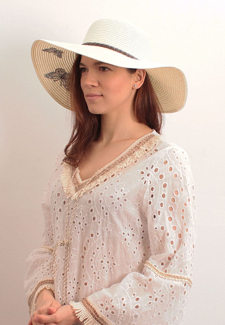 Шляпа Lorentino, размер 57, цвет белый
