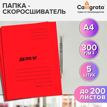 Набор скоросшивателей 5 штук, calligrata