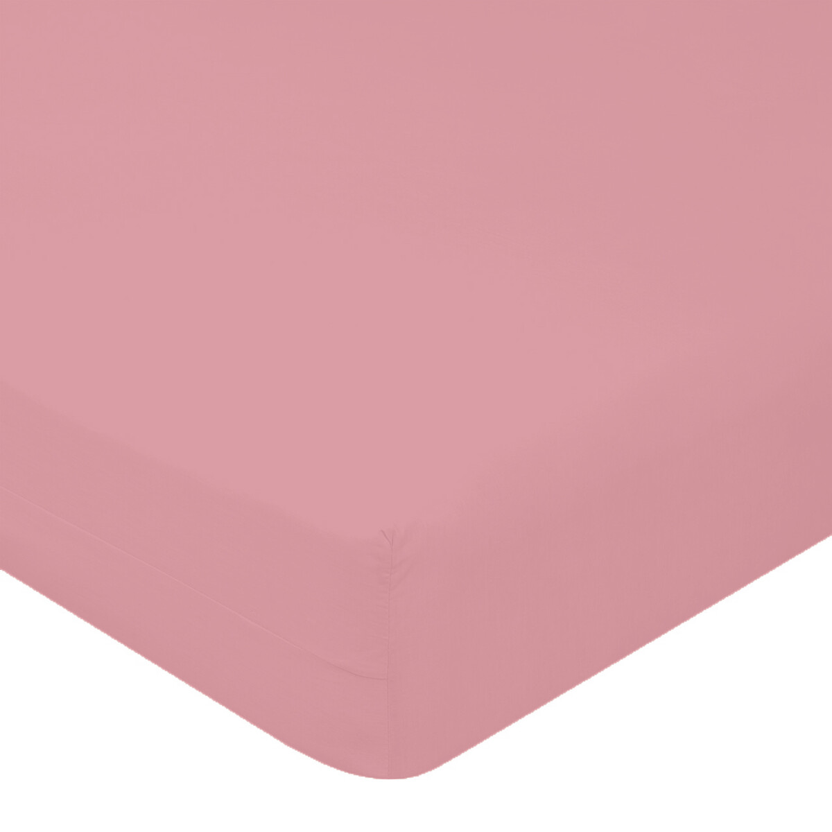 Простыня поплин на резинке 160*200см,борт 20 см LUXSONIA, цвет розовый, размер 160х200х20 см