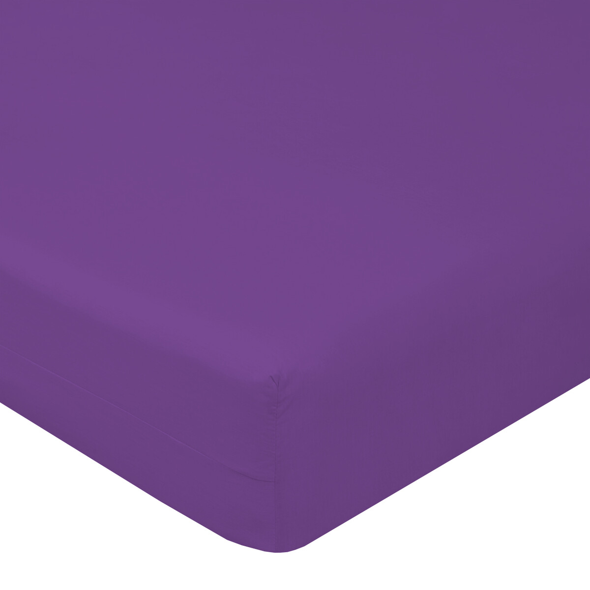 Простыня поплин на резинке 120*200см,борт 20 см LUXSONIA, цвет фиолетовый, размер 120х200х20 см