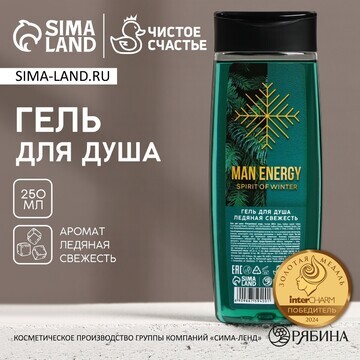 Гель для душа man energy, 250 мл, аромат