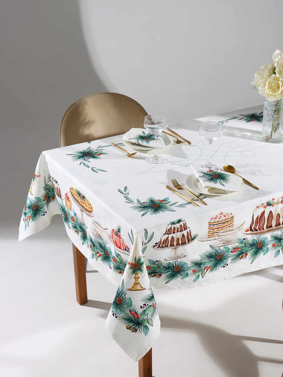 

Набор скатерть салфетка, Белый