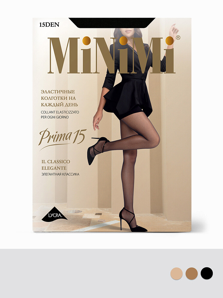 

Колготки Mini PRIMA 15, Бежевый;daino