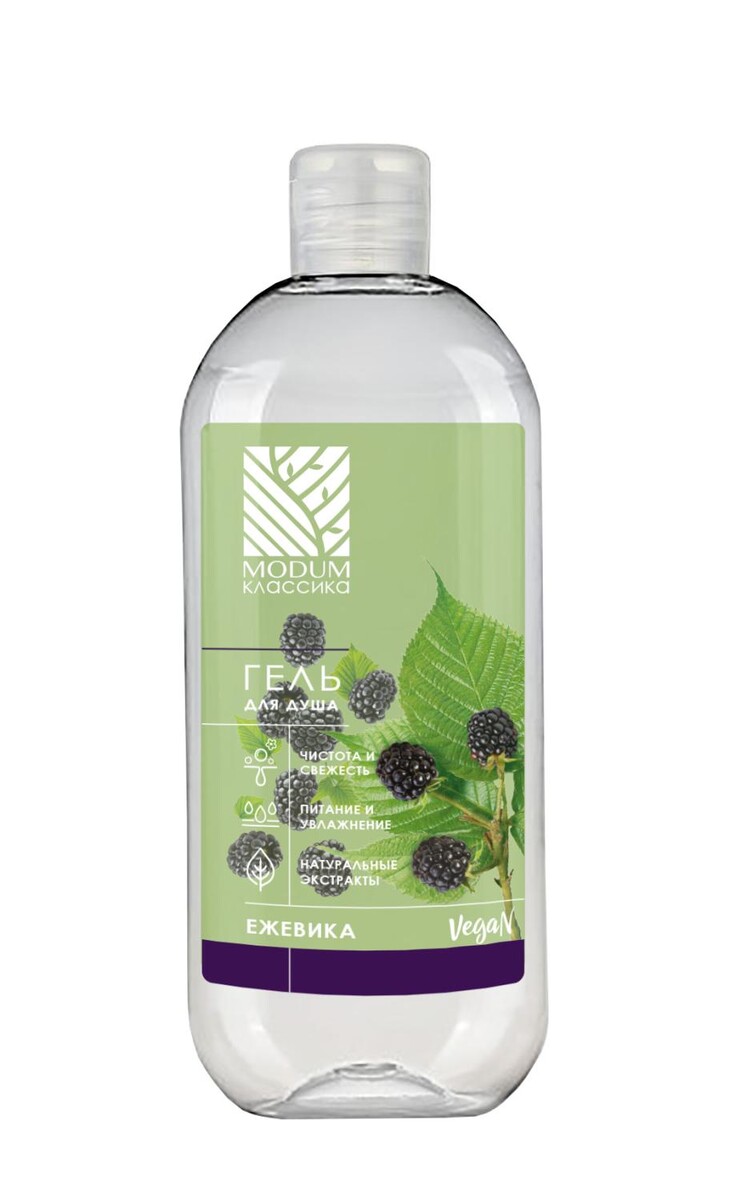 

Гель для душа MODUM Классика Ежевика, Прозрачный