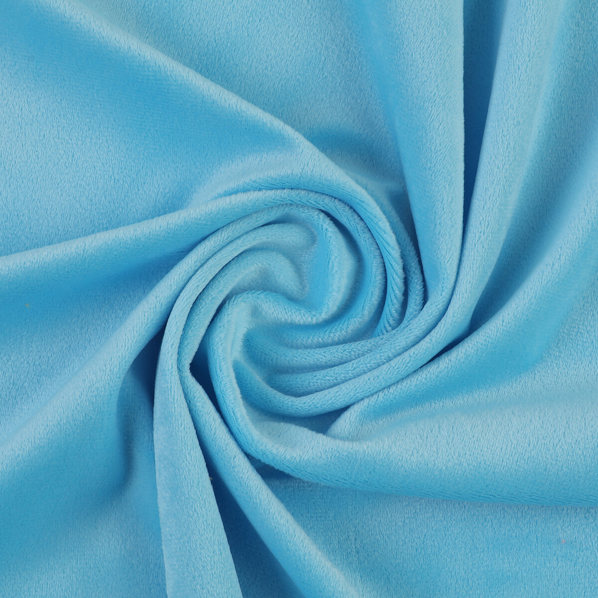 Лоскут для рукоделия, плюш, голубой, 50 × 50 см