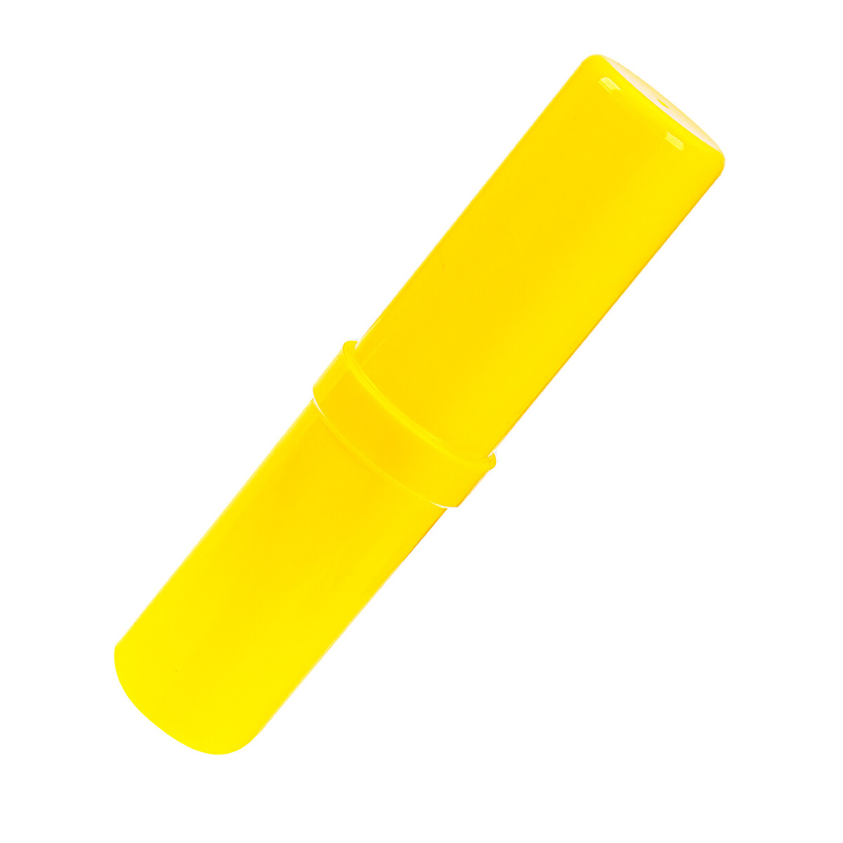 Пенал-тубус (40 х 215 мм) calligrata, пластиковый, желтый Calligrata 012691003 - фото 2