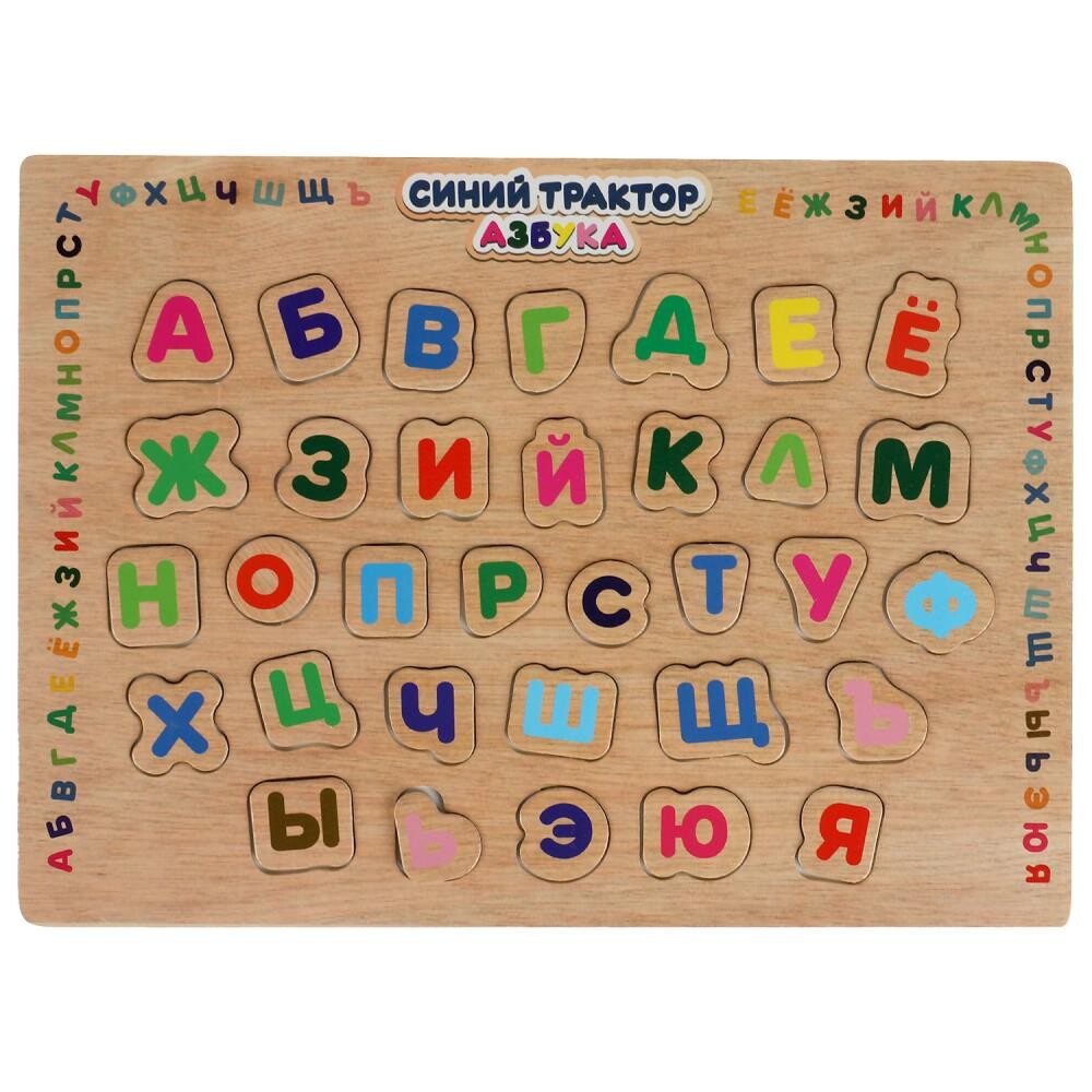 

Игрушка деревянная СИНИЙ ТРАКТОР, Буратино W012-STR, Разноцветный