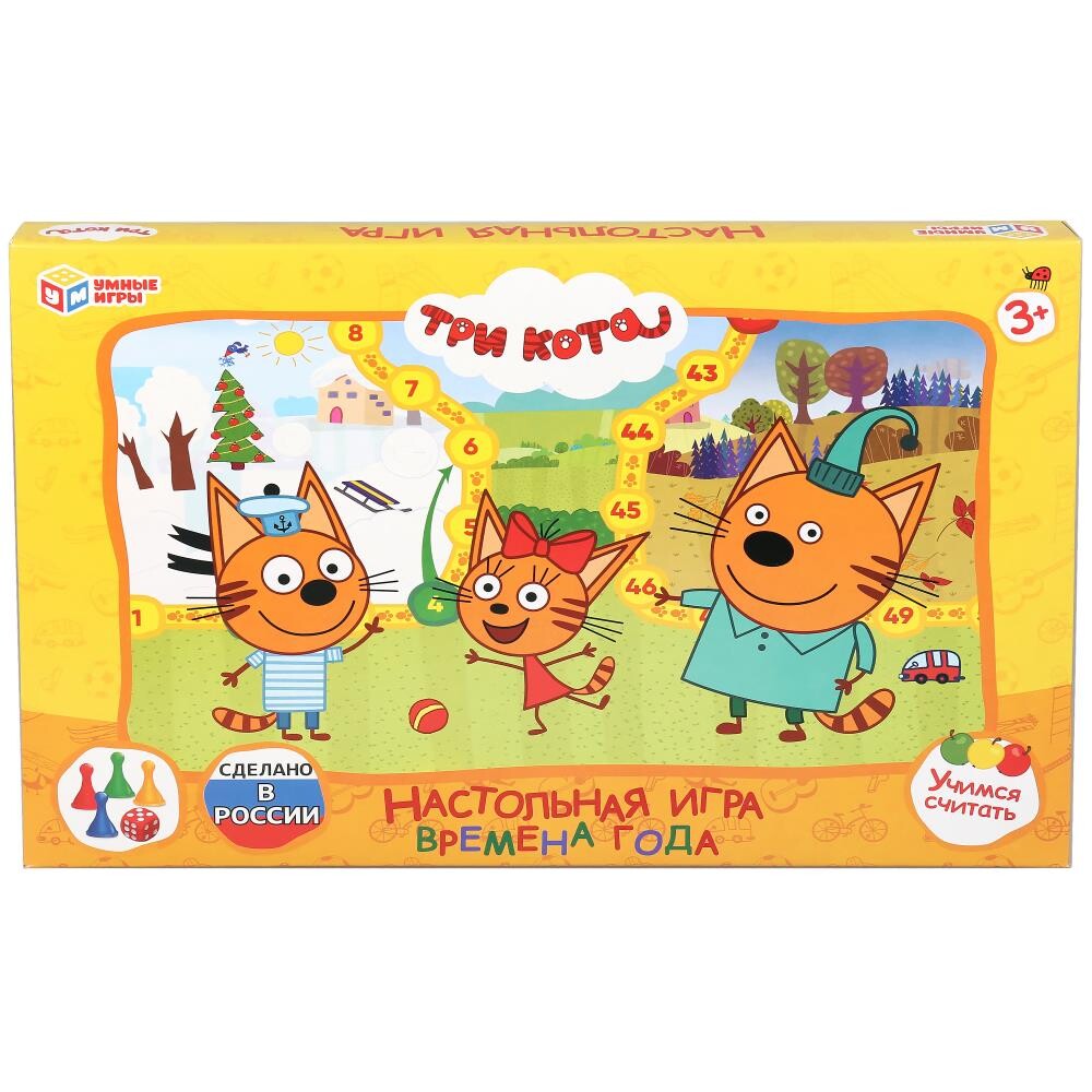 

Игра настольная Три Кота, Умные игры 4690590176993