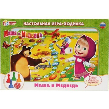 Игра настольная Маша И МЕДВЕДЬ, Умные иг