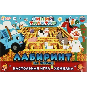 Игра настольная СИНИЙ ТРАКТОР, Умные игр