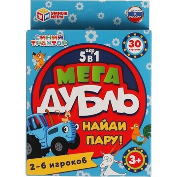 Игра настольная СИНИЙ ТРАКТОР, Умные игр