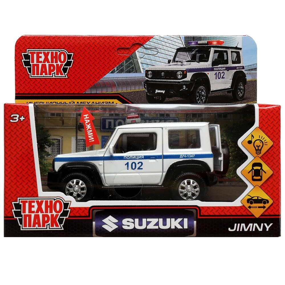 Машина металлическая SUZUKI, Технопарк JIMNY-12SLPOL-WH Технопарк