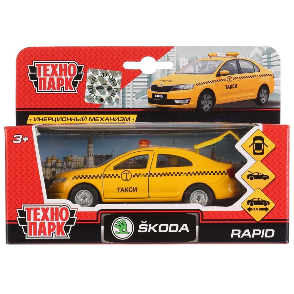 

Машина металлическая SKODA, Технопарк SB-18-22-SR-T-WB