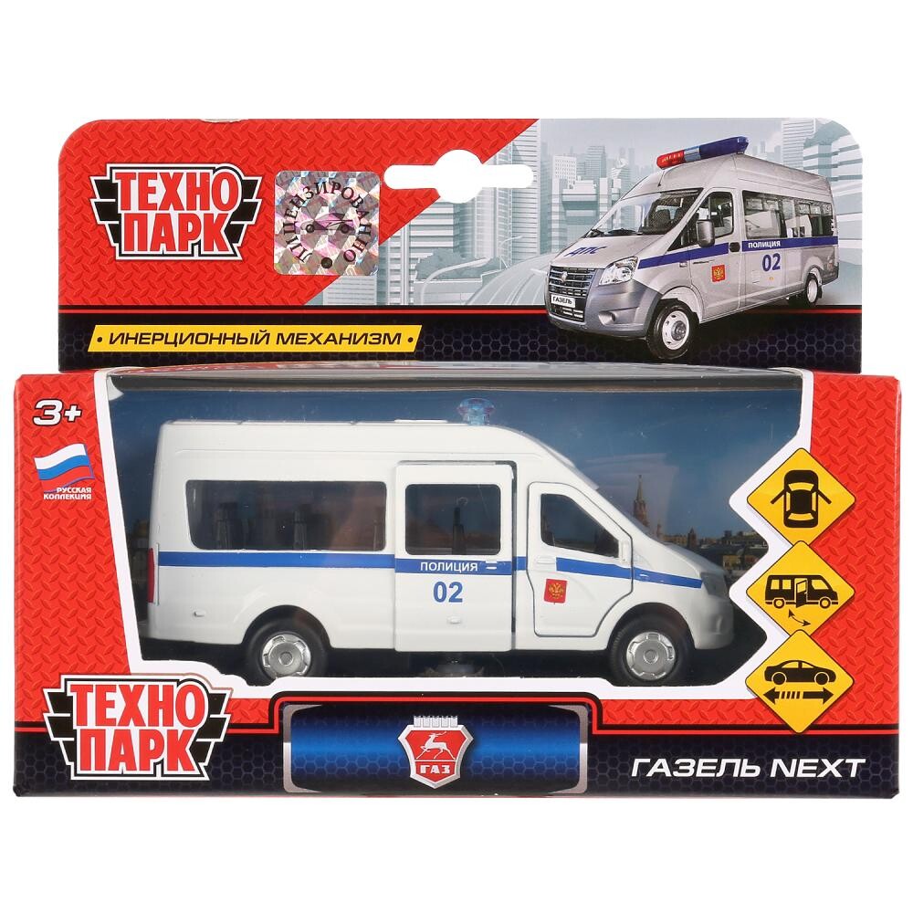 

Машина металлическая ГАЗЕЛЬ, Технопарк SB-18-19-P(W)-WB