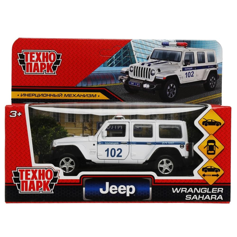 

Машина металлическая JEEP, Технопарк SAHARA5D-12POL-WH