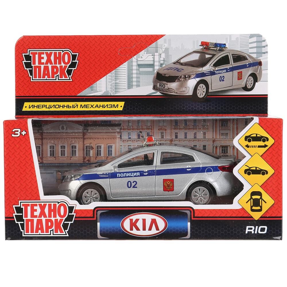 Машина металлическая KIA, Технопарк RIO-POLICE