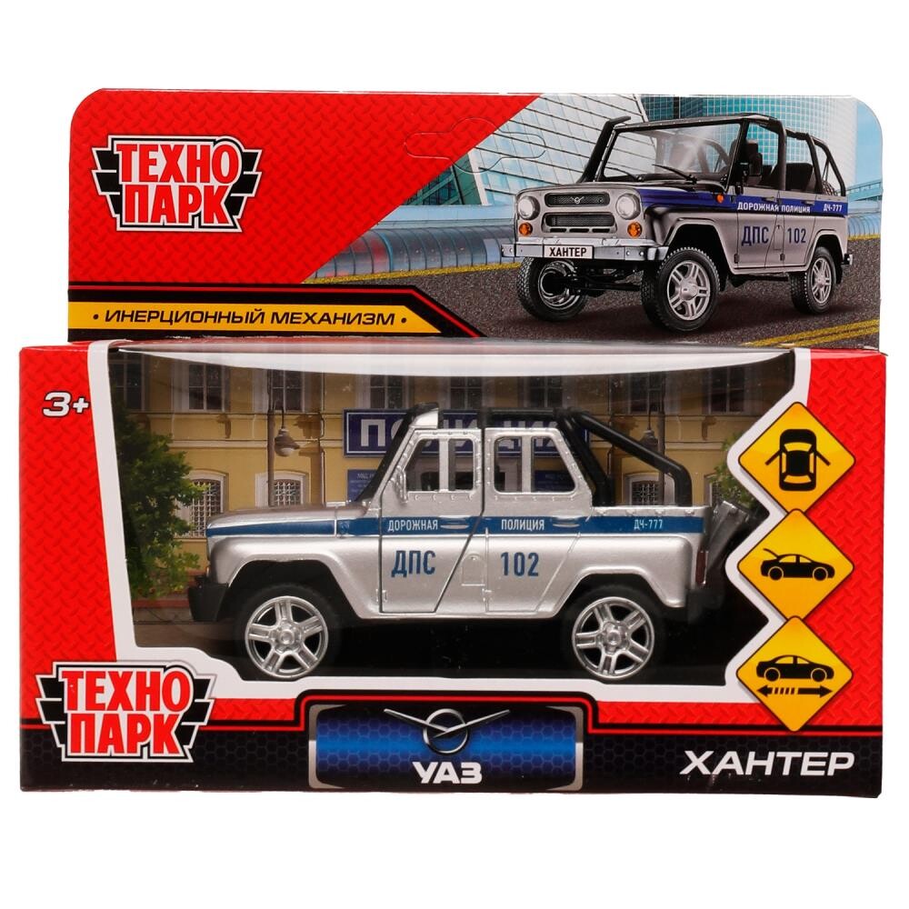 

Машина металлическая UAZ, Технопарк HUNTERBCH-12POL-SR