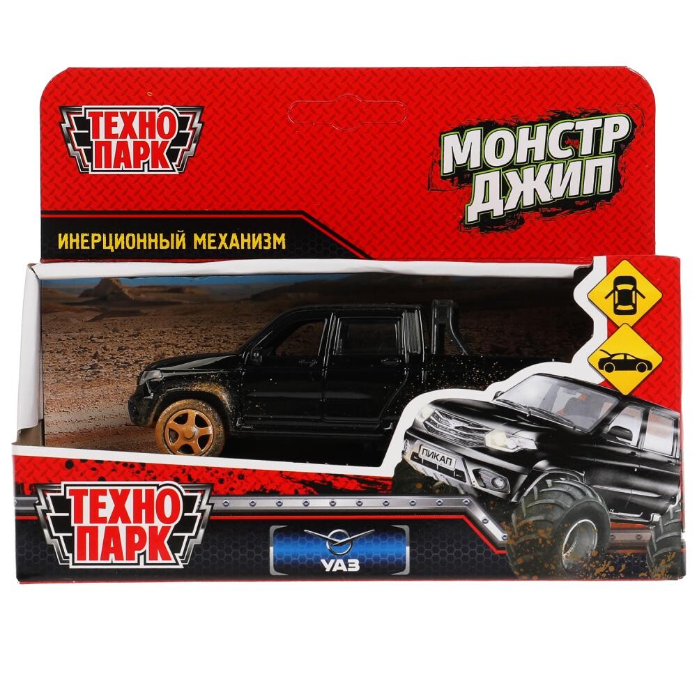 

Машина металлическая UAZ, Технопарк PICKUP-12MUD-BK