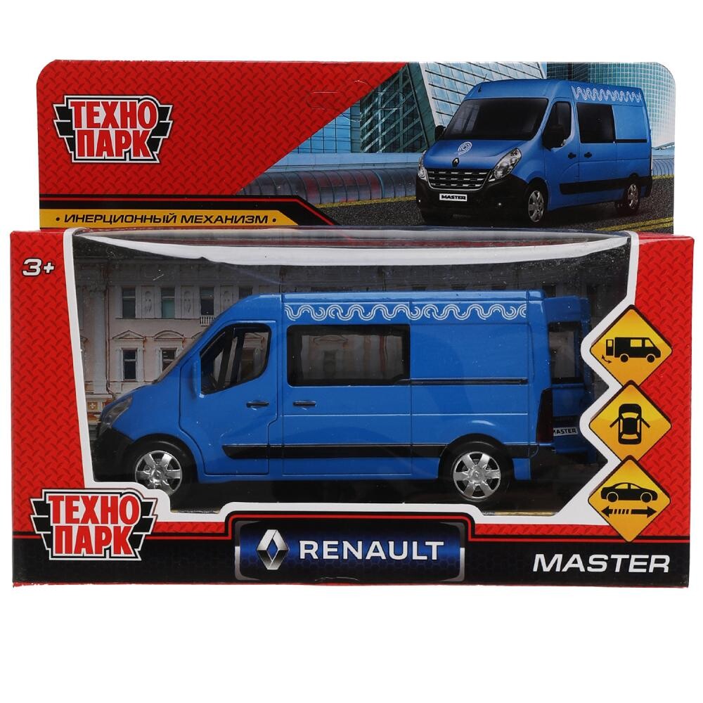

Машина металлическая RENAULT, Технопарк MASTER-14MOS-BU