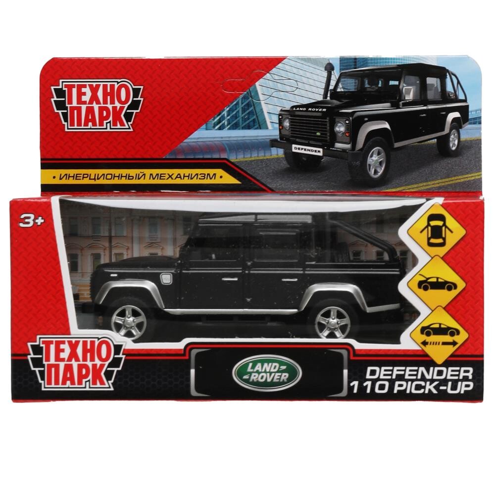 

Машина металлическая LAND ROVER, Технопарк DEFPICKUP-12-BK