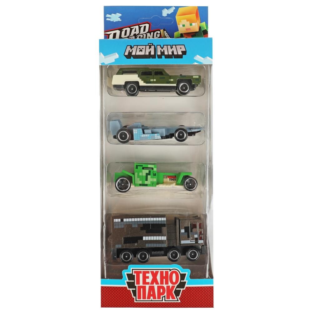 

Машина металлическая Технопарк RR-SET-206-R