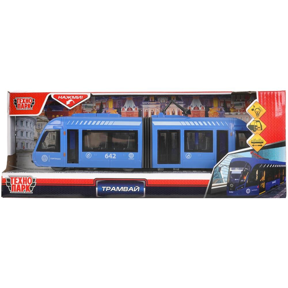 

Машина на батарейках Технопарк TRAMNEWRUB-30PL-BU