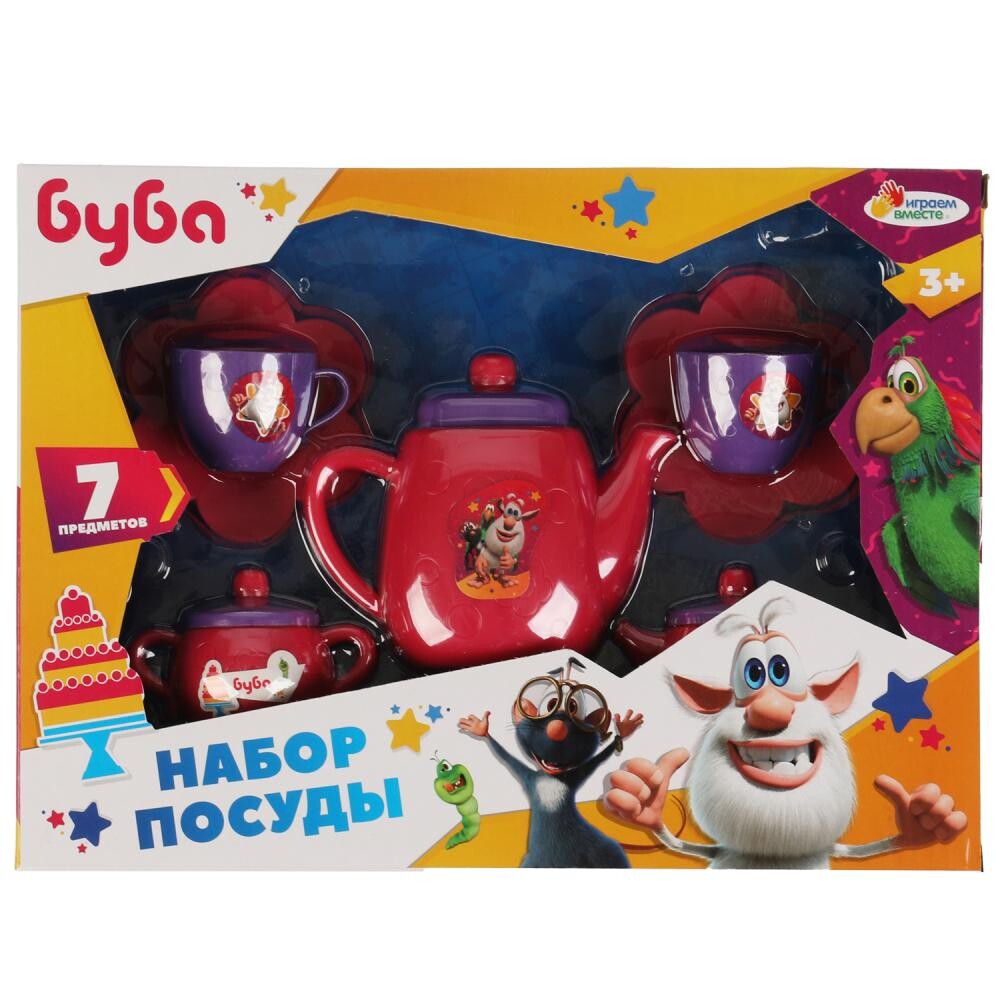 Посуда пластиковая БУБА, ИГРАЕМ ВМЕСТЕ B1354519-R4 ИГРАЕМ ВМЕСТЕ