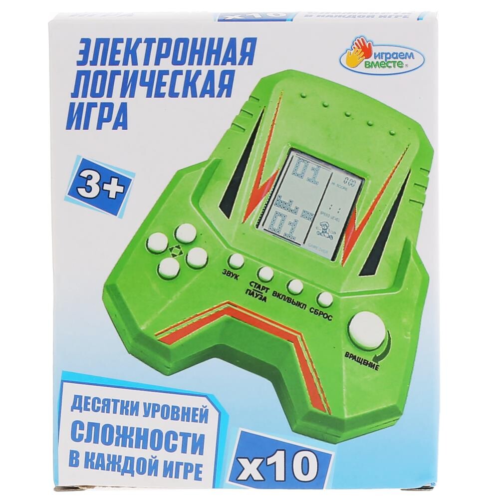 

Электронная логическая игра ИГРАЕМ ВМЕСТЕ 1709K1127-R, Зеленый