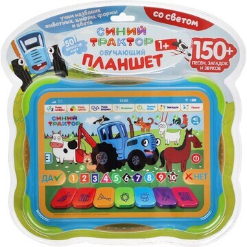 Обучающая игрушка Синий ТРАКТОР, Умка ZY