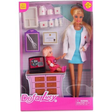 Набор из 2-х кукол (кукла-доктор и ребен