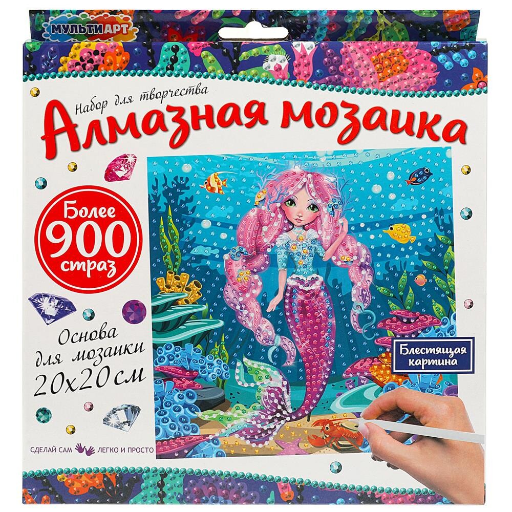 

Набор для творчества (аппликация/мозаика) MultiArt AM20X20-MARU, Разноцветный