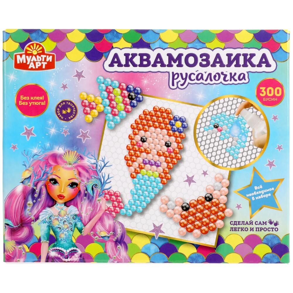 

Набор для творчества МУЛЬТИ АРТ AQUABEADS300-MULART14, Разноцветный