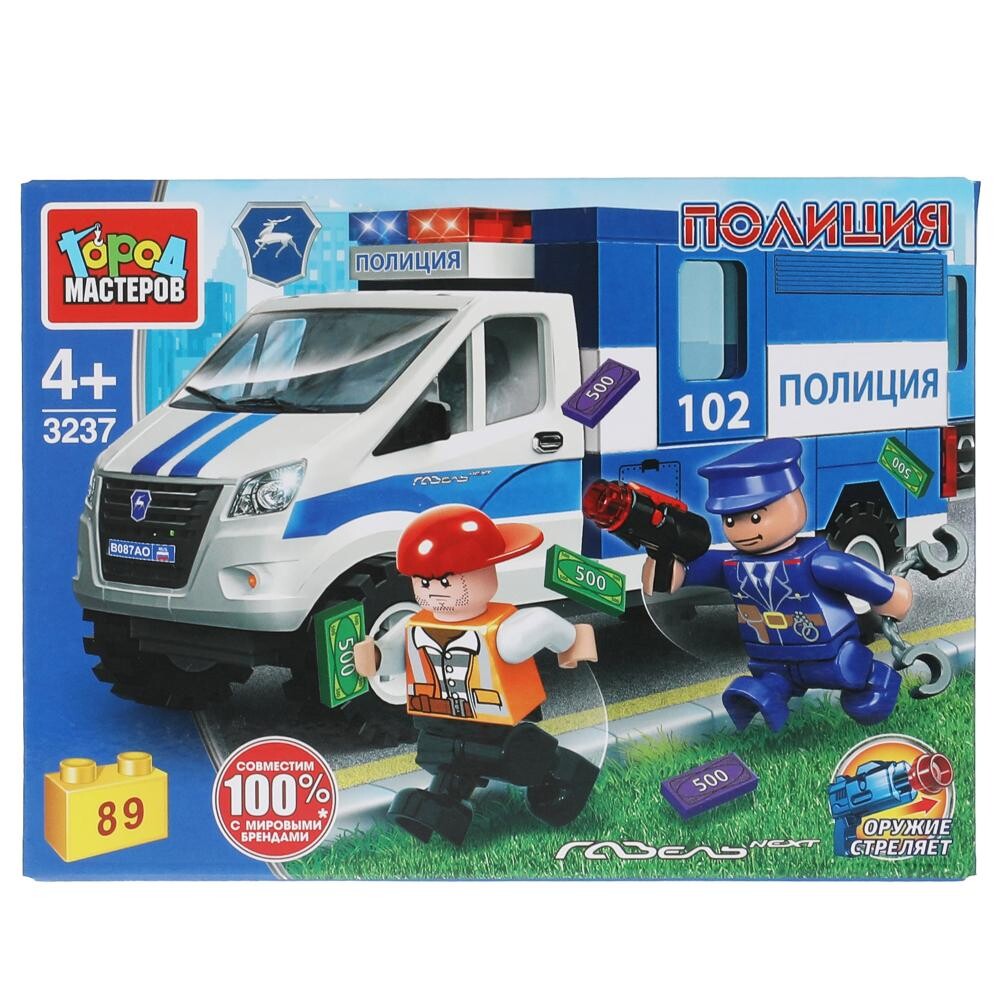 

Конструктор ПОЛИЦИЯ ГАЗЕЛЬ, Город мастеров 3237-KK