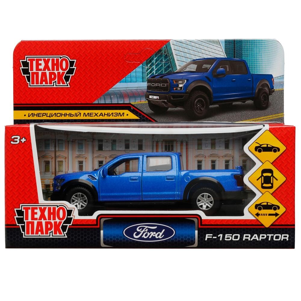 

Машина металлическая FORD, Технопарк F150RAP-12-BU