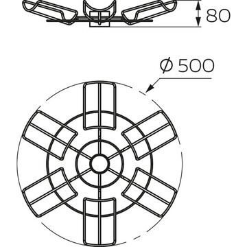 Держатель для бутылок d.490 мм