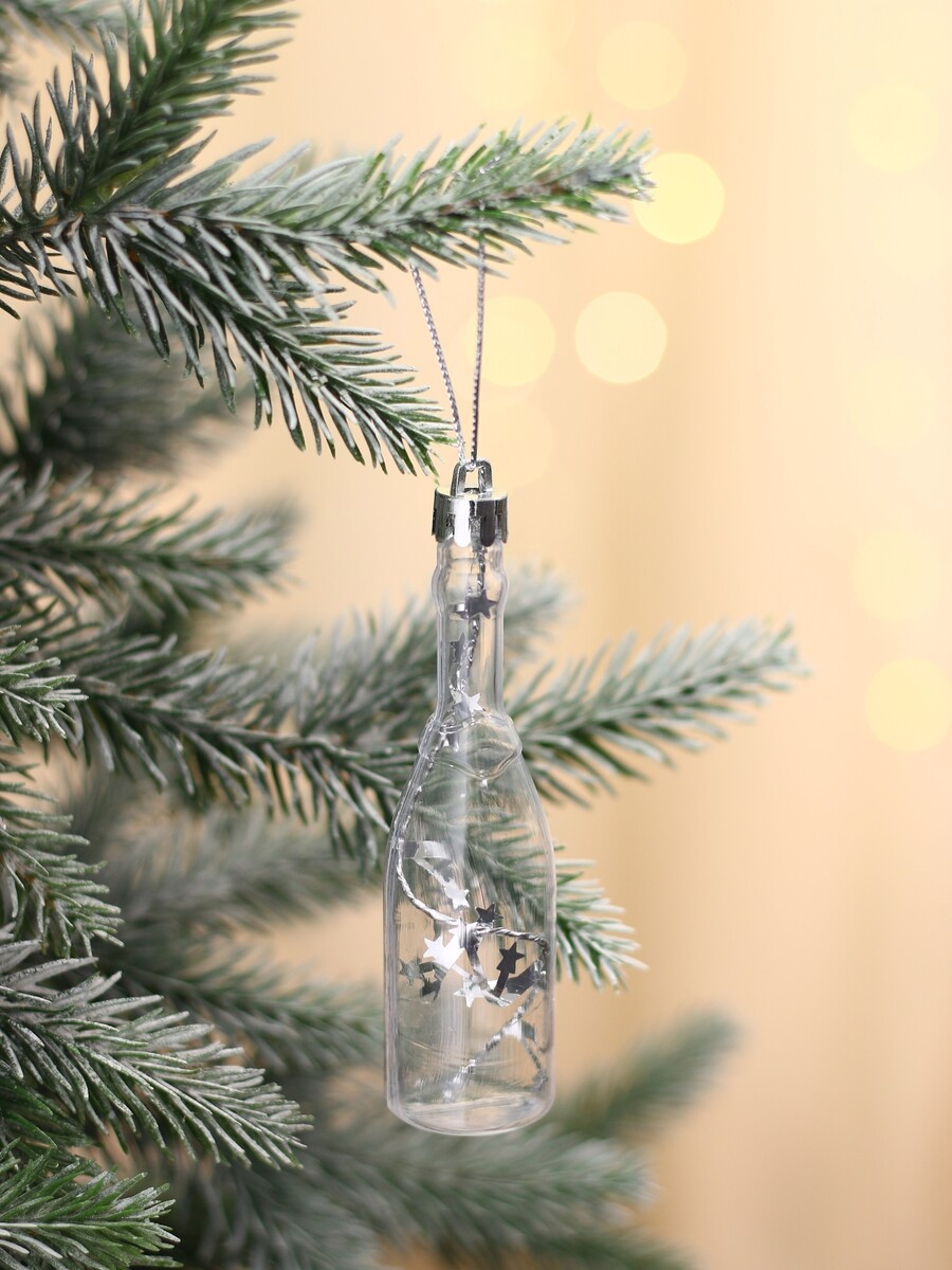 

Ёлочные игрушки 6 шт., Прозрачный;золотистый;микс;серебристый