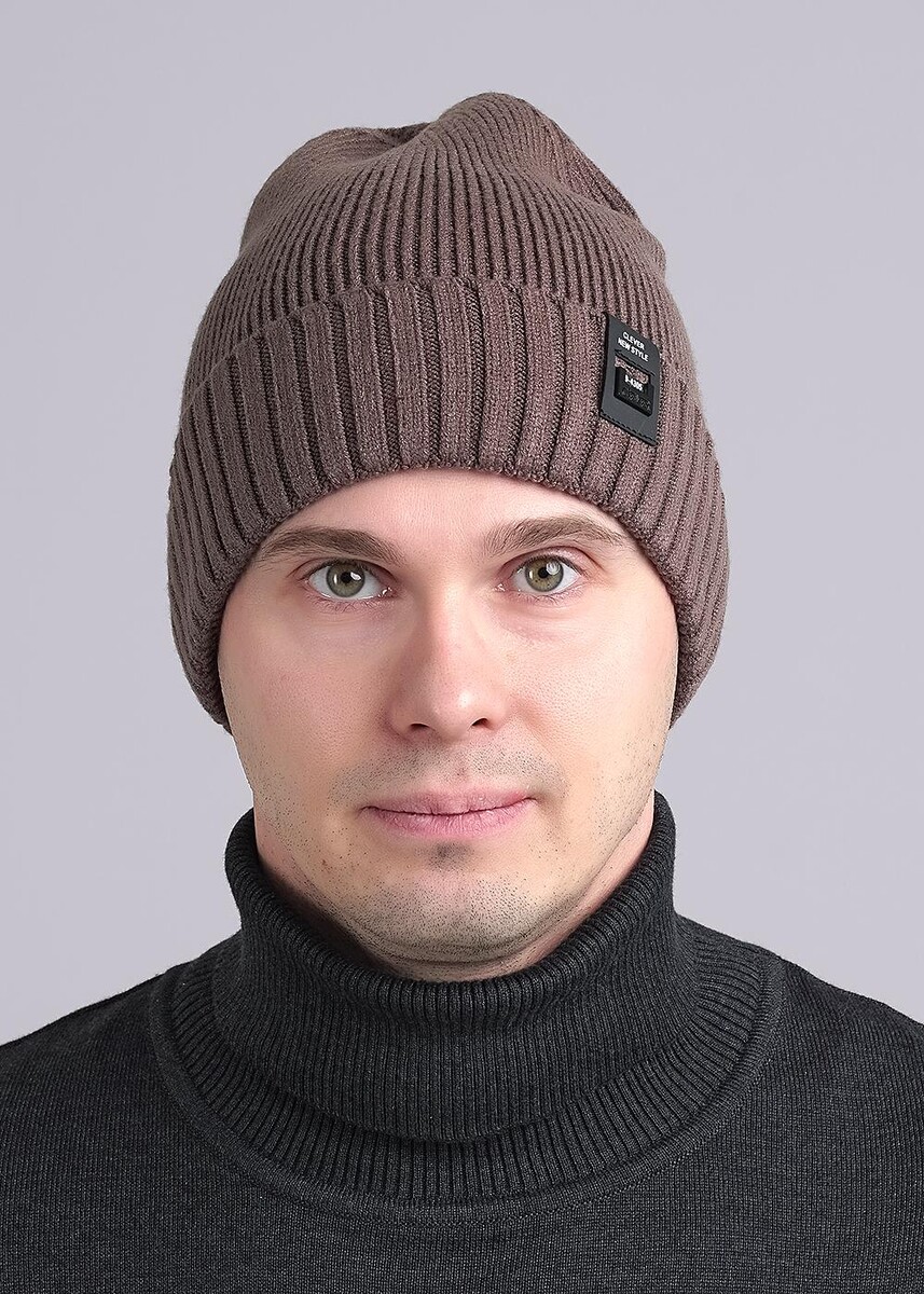 

Шапка, Коричневый;т.коричневый