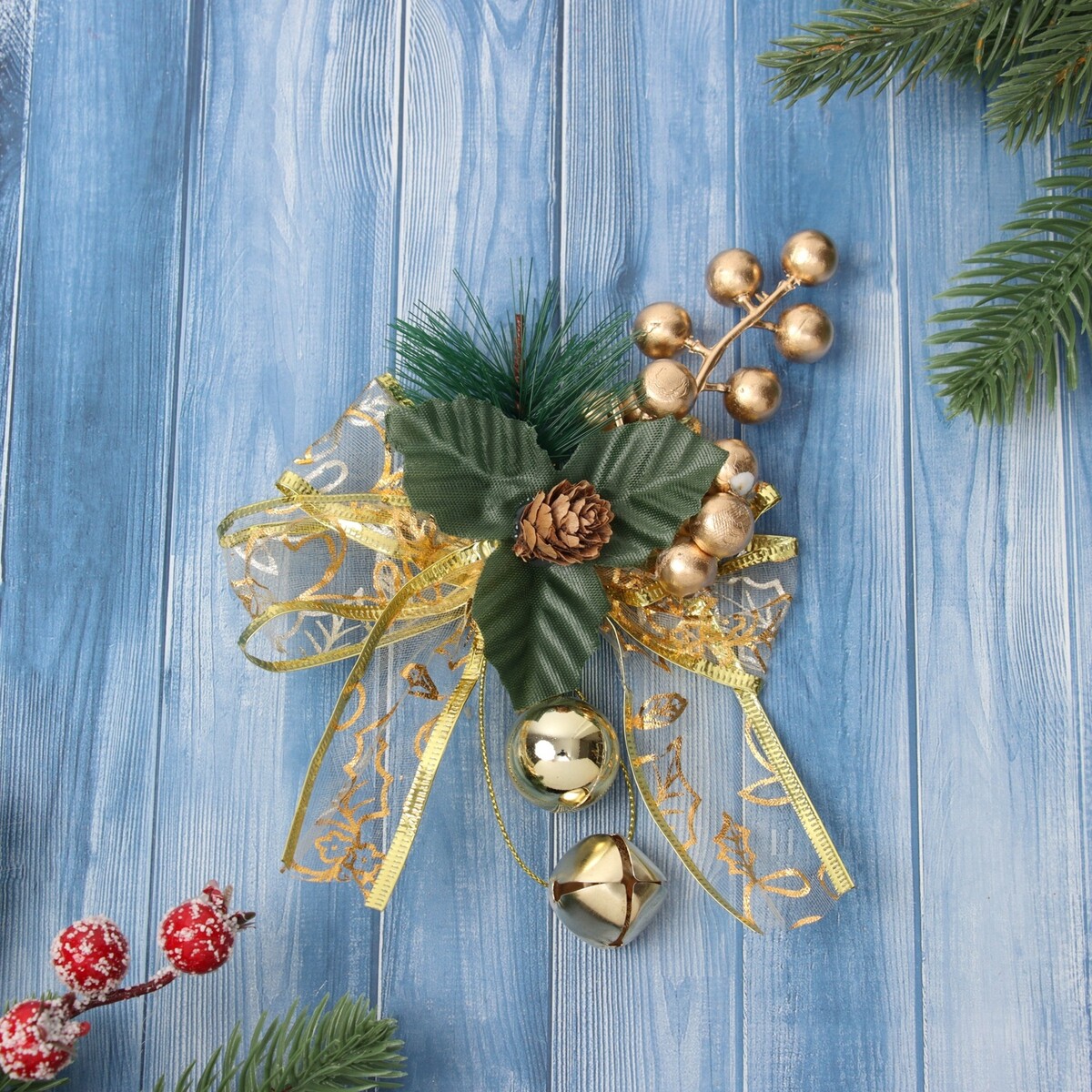 

Ёлочная игрушка, Золотистый