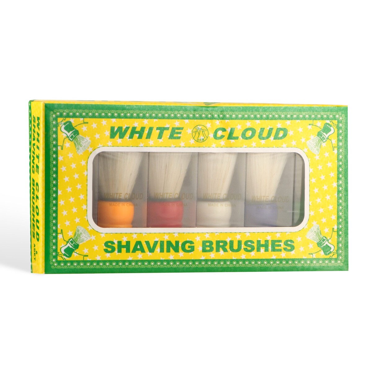 

Помазок для бритья деревянный, Белый