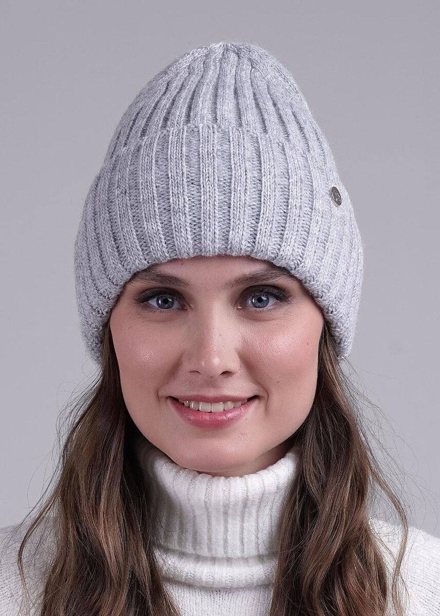 

Шапка, Серый;меланж св.серый