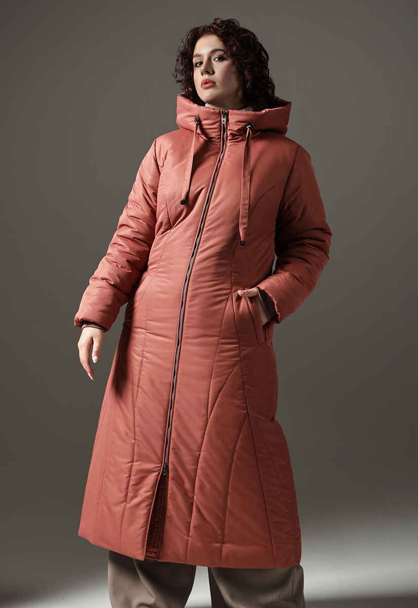 Пальто Dimma Fashion Studio 013876762 Кирпичный 